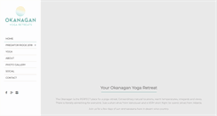 Desktop Screenshot of okanaganyogaretreats.com