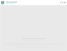 Tablet Screenshot of okanaganyogaretreats.com